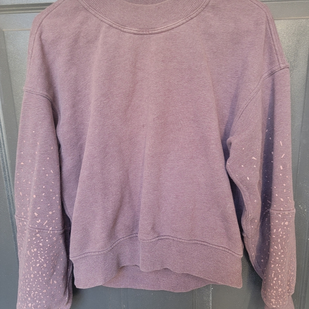 Lululemon Oversized Mauve Taupe Sweatshirt Size Small 6 - Picture 2 of 6